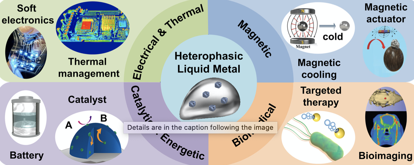 functional heterophasic liquid metals