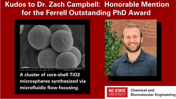 Dr. Zachary Campbell - 2022 Ferrell award Honorable Mention winner