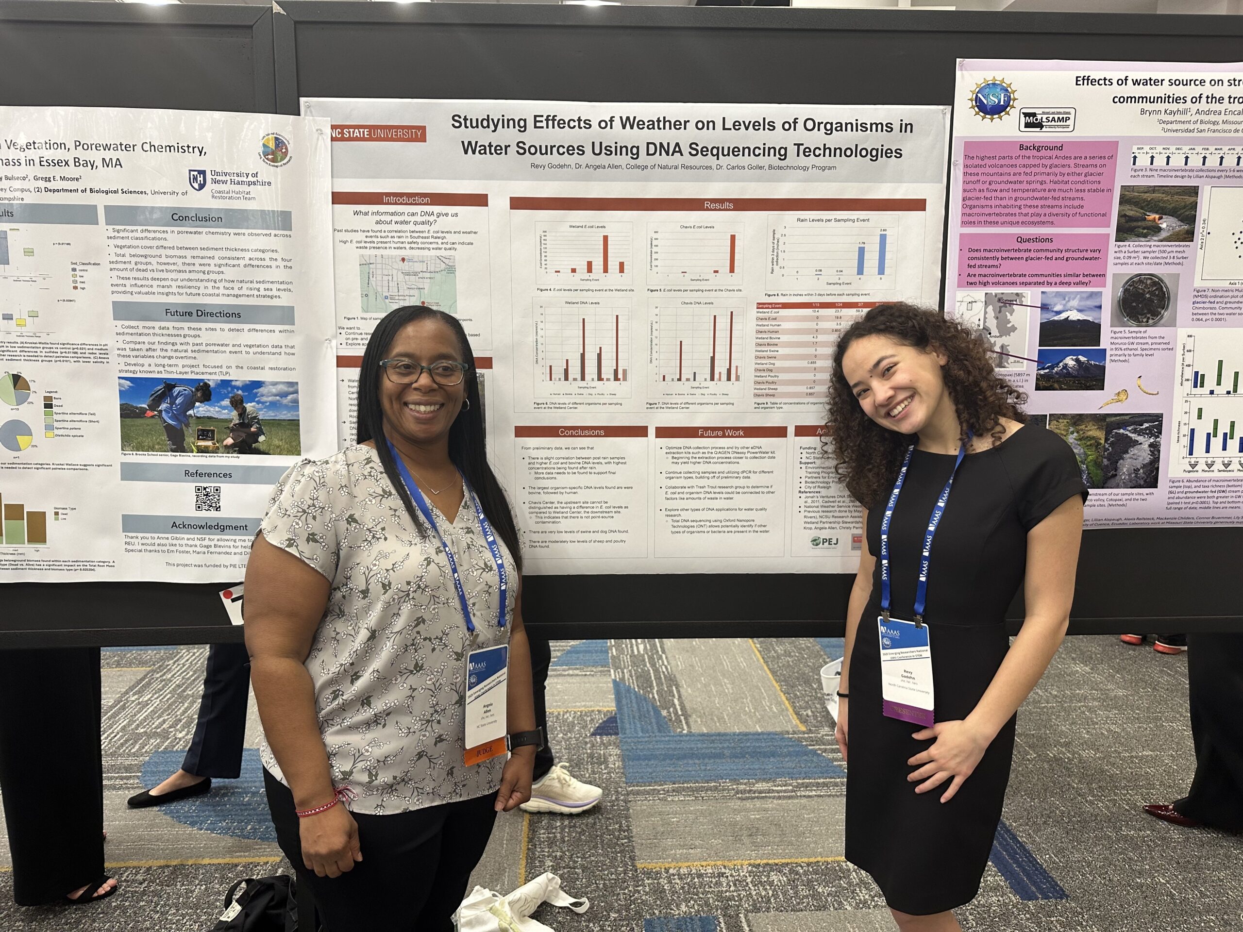 Prof. Allen and Revy Godehn with their research poster.