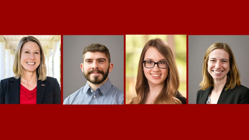 headshots of Krista Walton, Blake Rasor, Leah Granger, and Alexa Easley