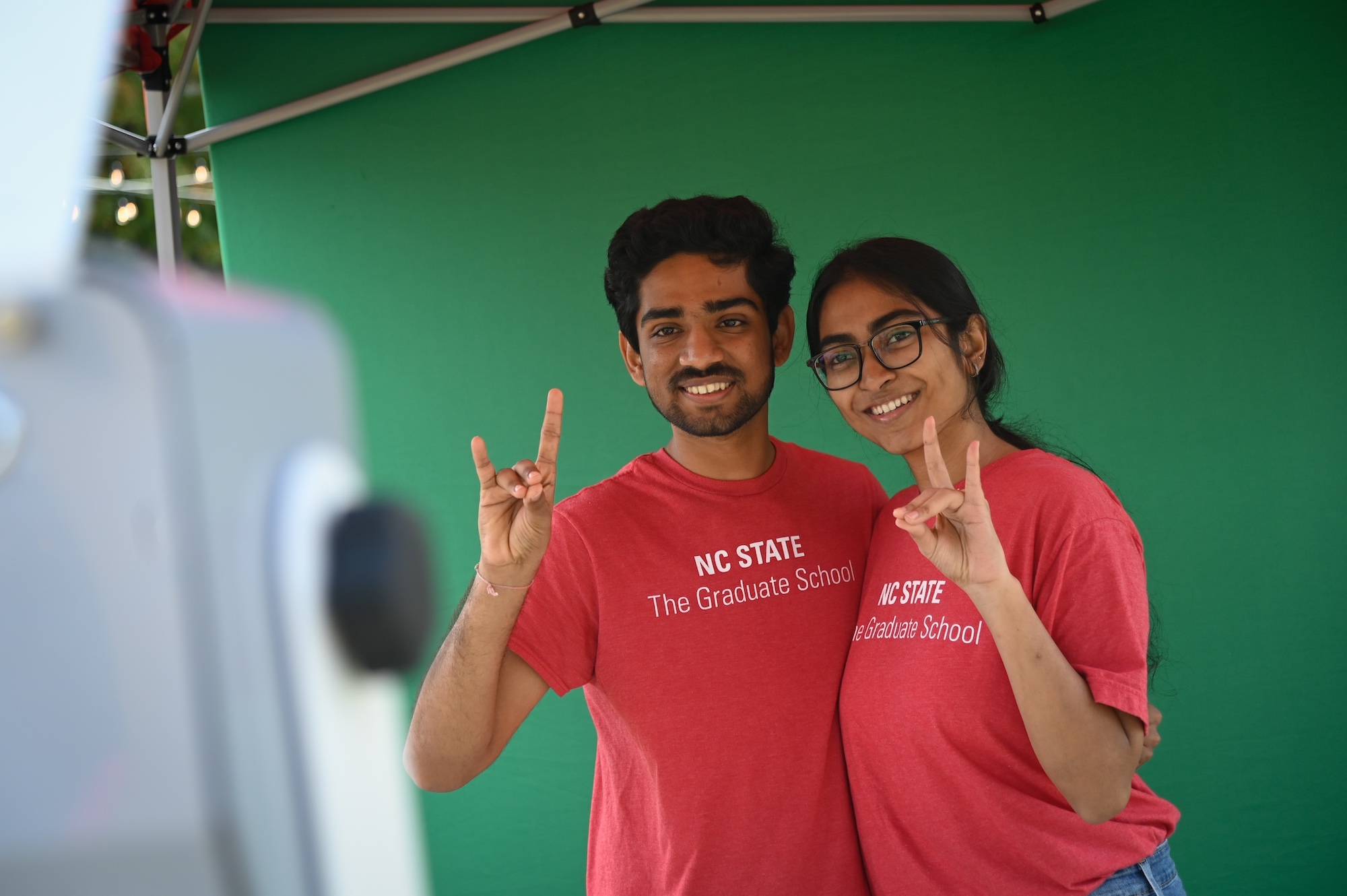 Faculty, staff, and students enjoy Pack Appreciation Day at the Corner, on Centennial Campus.