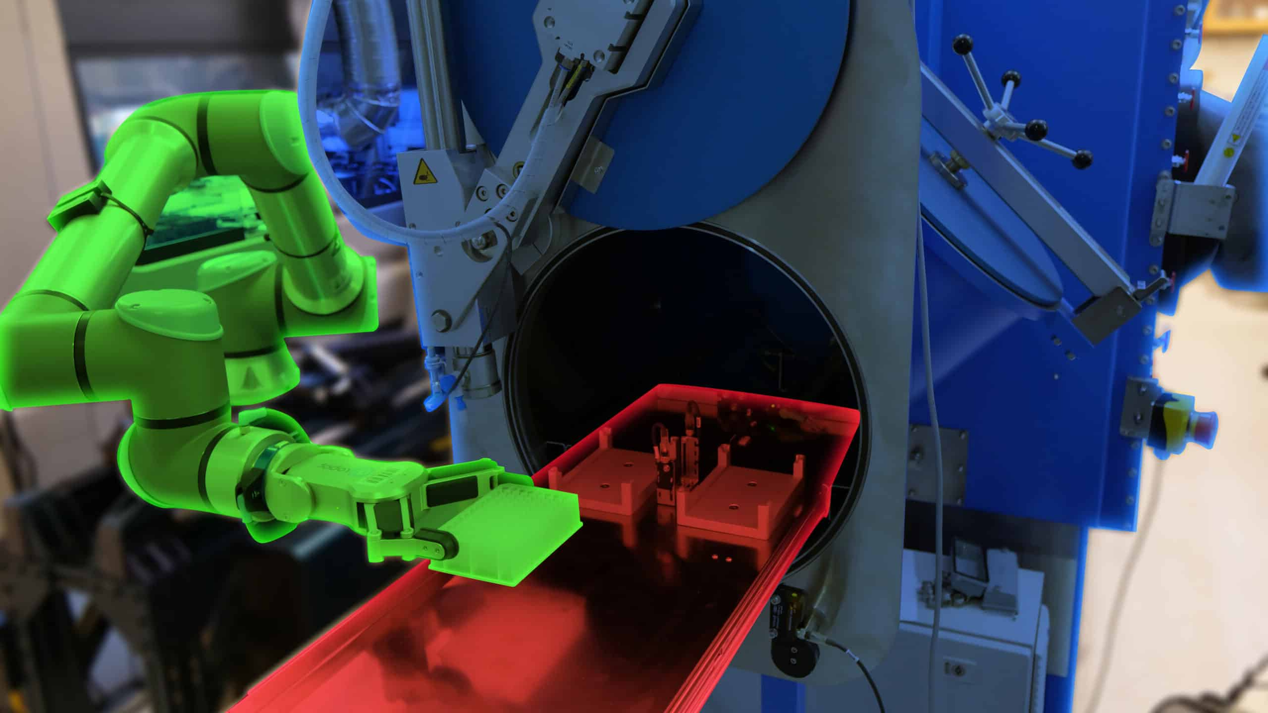 SPEED's robots coordinating AI-driven synthesis and characterization of small molecules