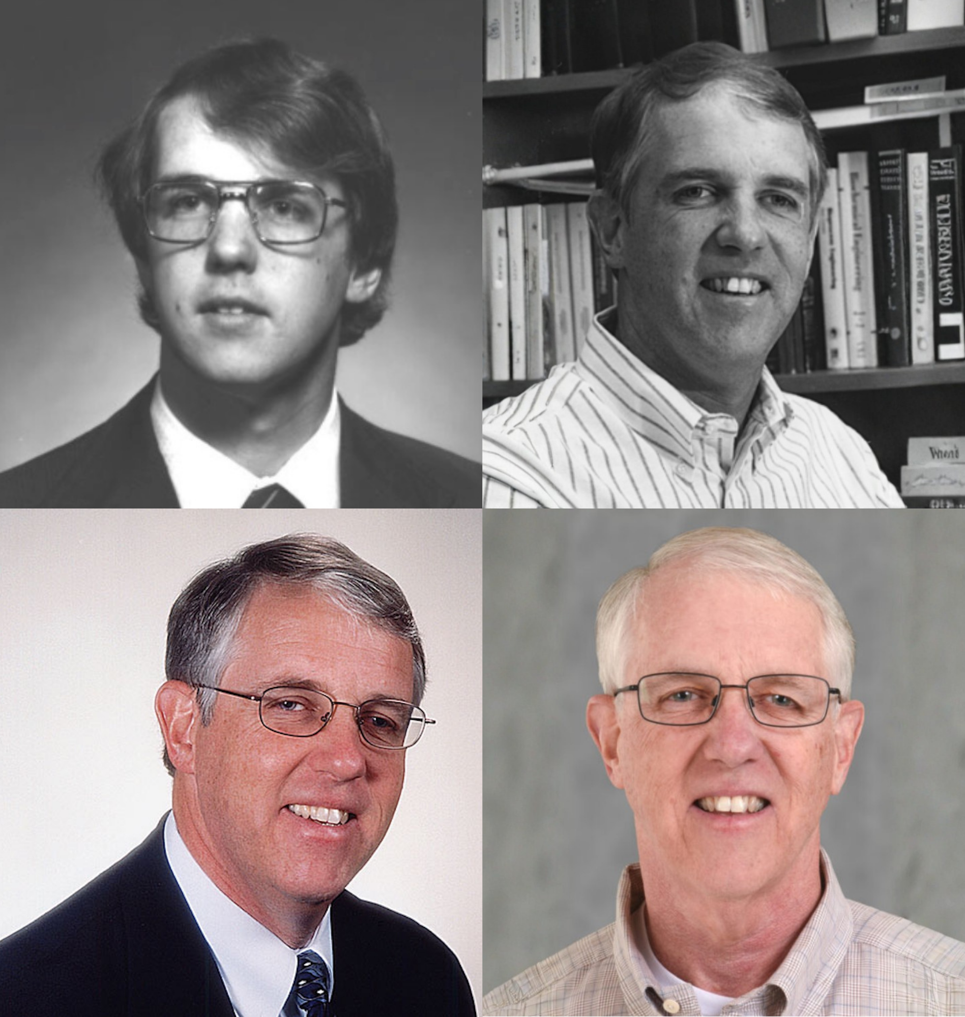a collage of headshots of Bob Kelly throughout his life
